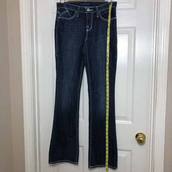 Rock & Republic Kasandra Embroidered Midrise Dark Blue  Wash Bootcut Jeans 4M - Picture 15 of 16